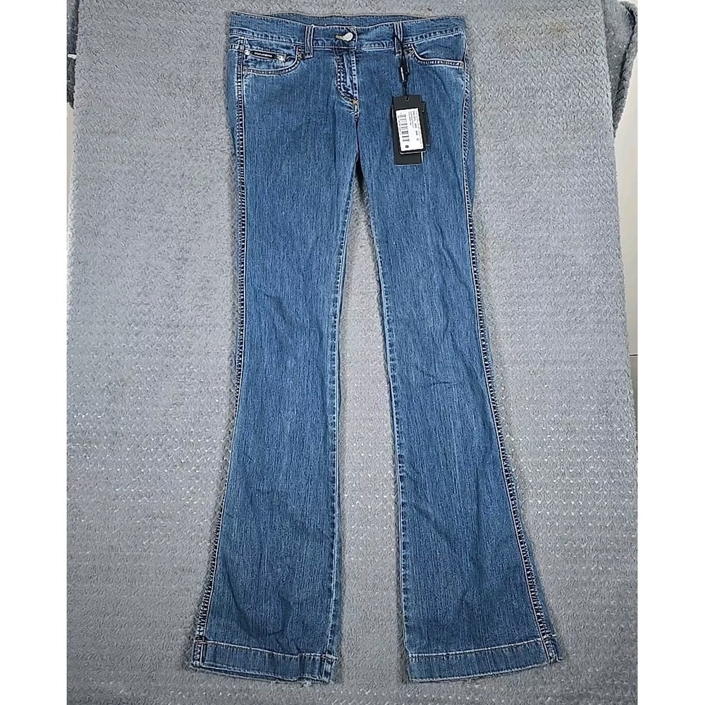 Dolce & Gabanna Jeans Womens 42 Blue  Flared Retro Style Classicore Normcore‎